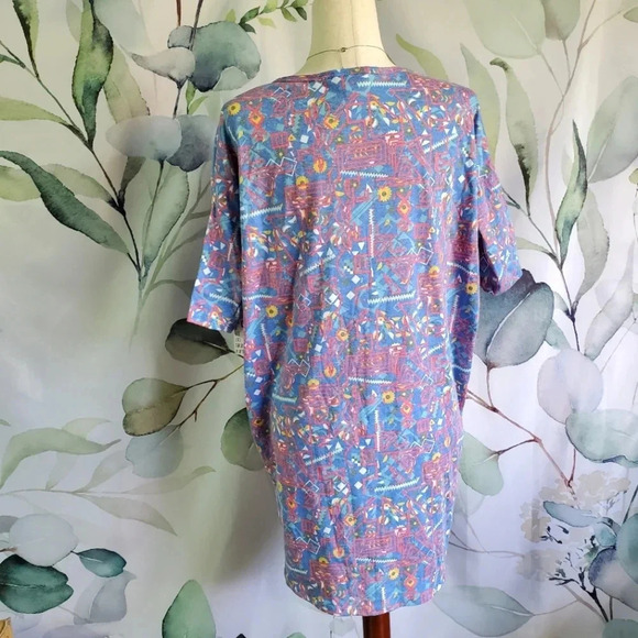 LULAROE | Irma Tunic in Cool Abstract Print sz XS - Picture 3 of 6